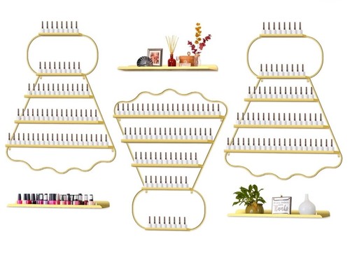 Gold nail polish - polish, display