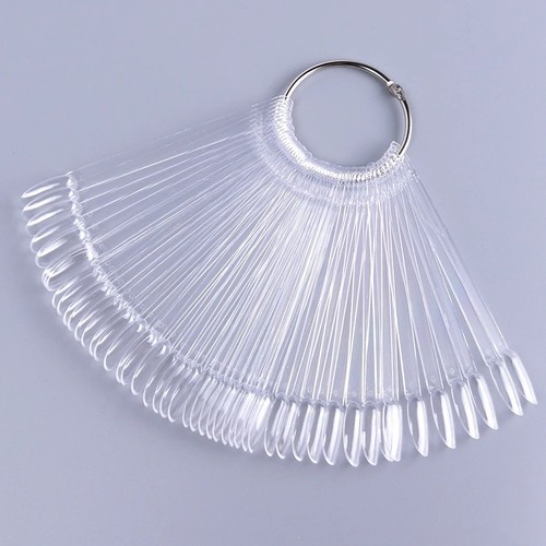 Fake nail display art - nail, fan