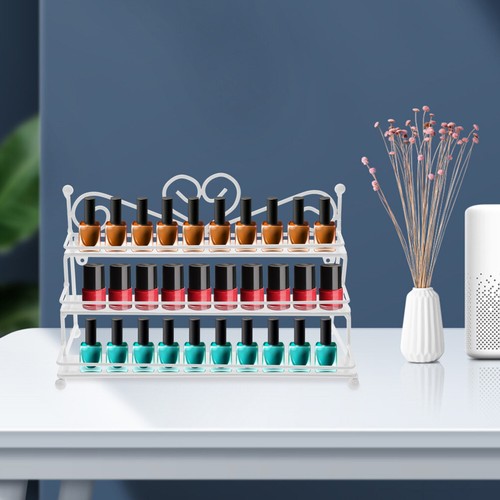 Nail polish organizer white - polish,