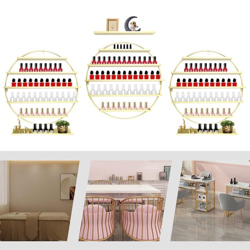 3pcs wall mounted - round, nail
