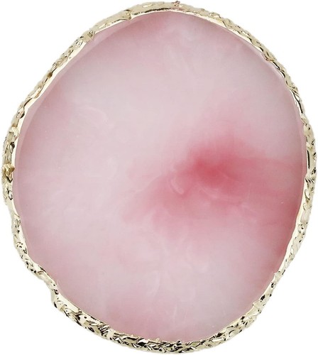 Pink resin agate nail art - resin,